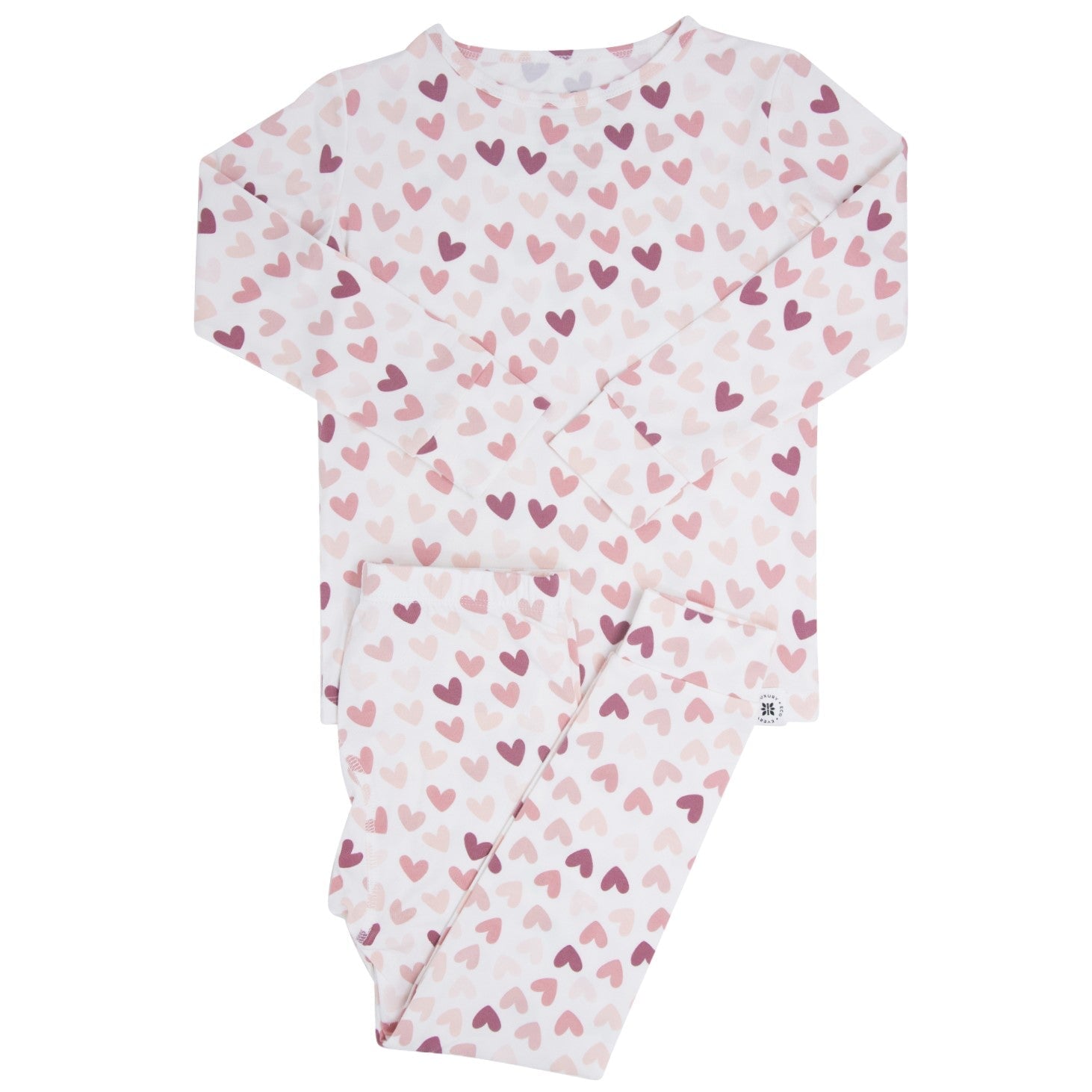 Pink Butterfly Daisy Bamboo Big Kid Pajama Set main image 0