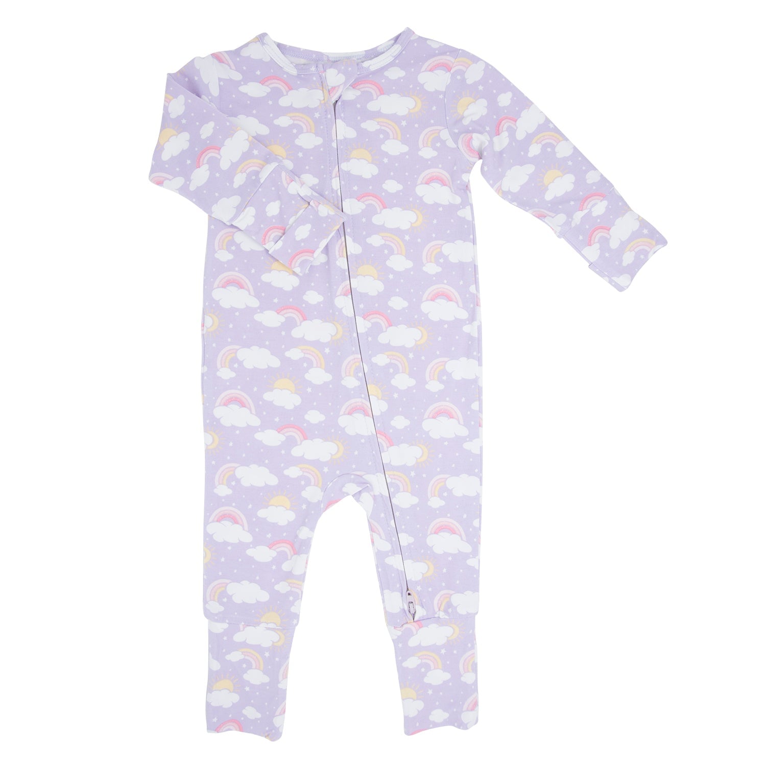 Bamboo 2-way Zipper Romper (Lavender) main image 1