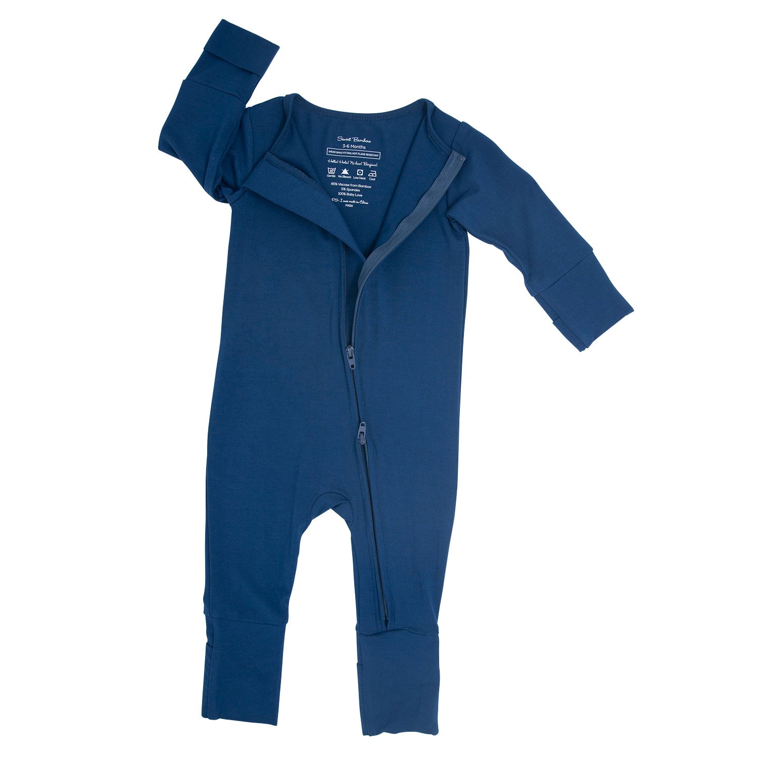 Bamboo 2-way Zipper Romper (Banana) main image 1