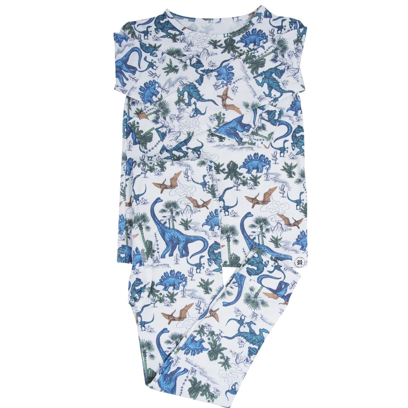 Dinoland S/S Bamboo Pajama Set main image 0