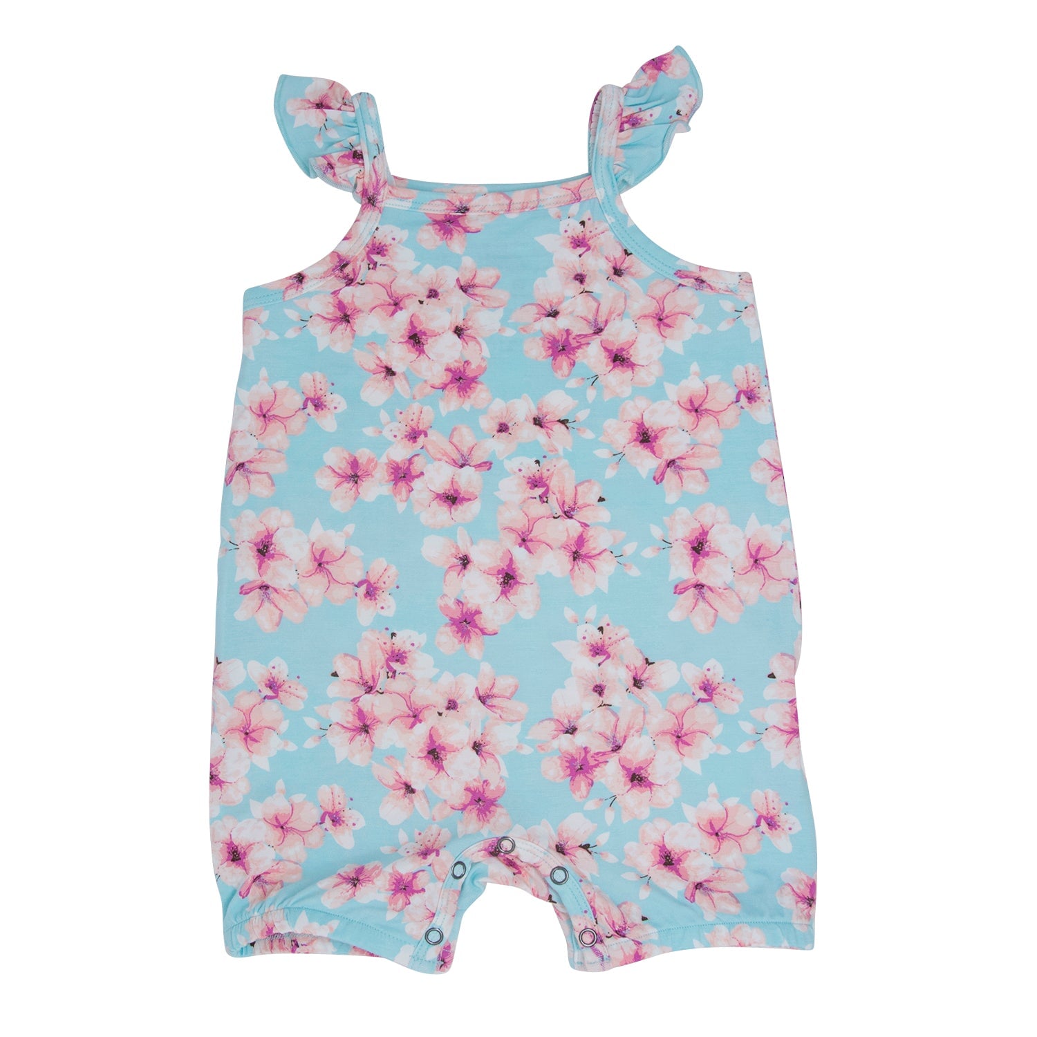 Sweet Bamboo Ruffle Romper Tropical Fruits