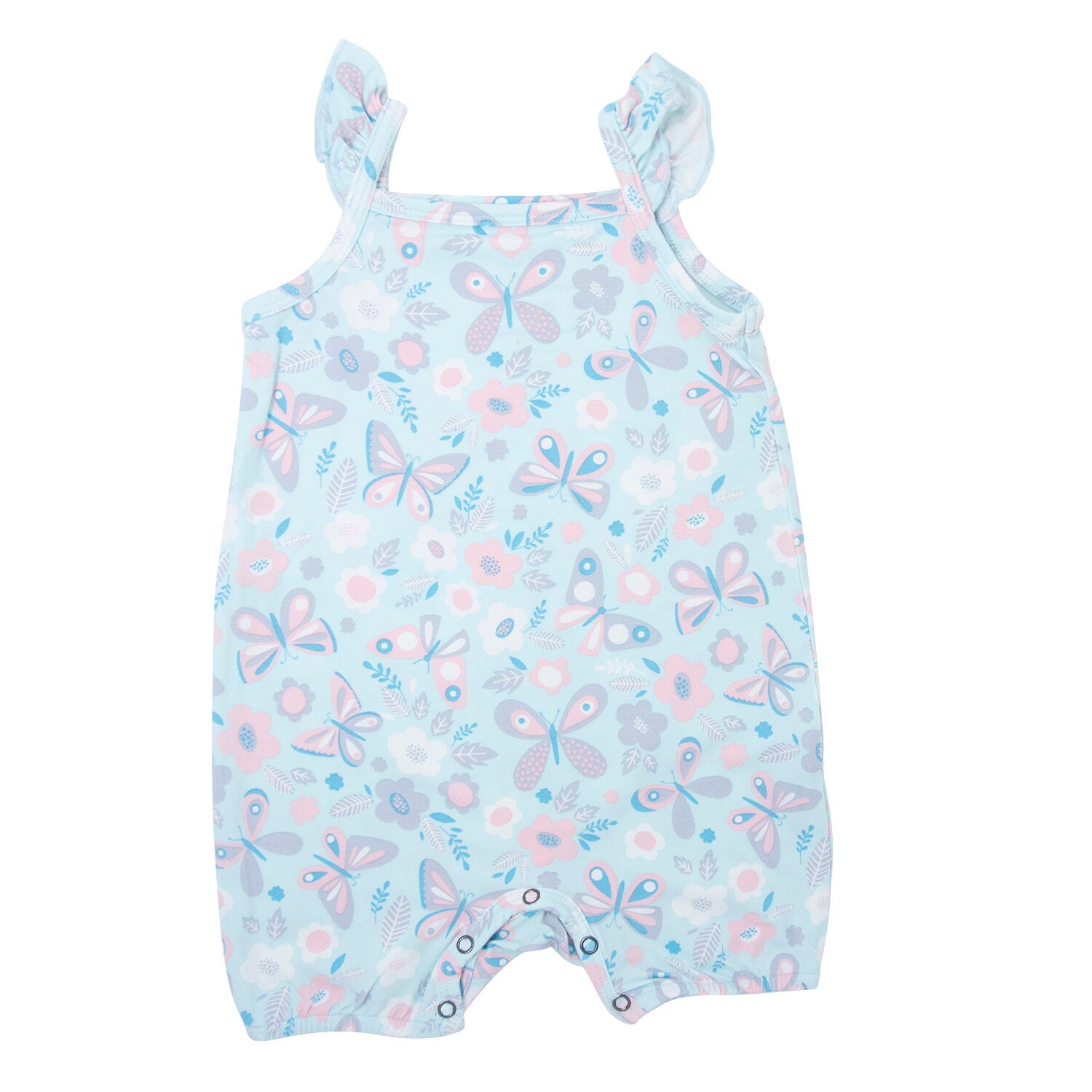 Bamboo Sleeveless Ruffle Romper (Boho Surf Print) main image 0