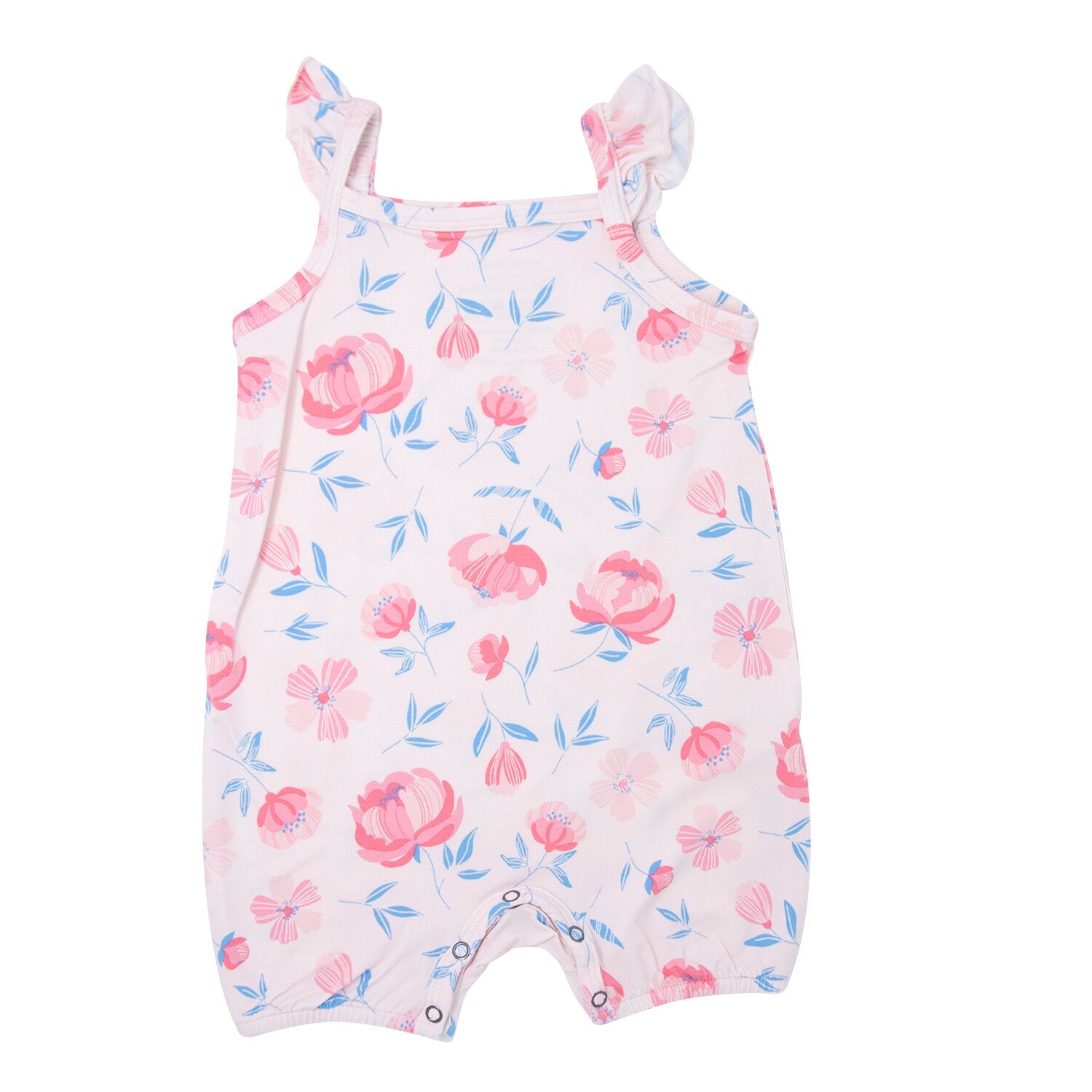 Flutter Away Floral Pocketed Romper