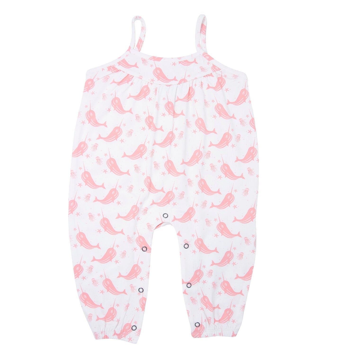 White and Pink Chick Tank romper