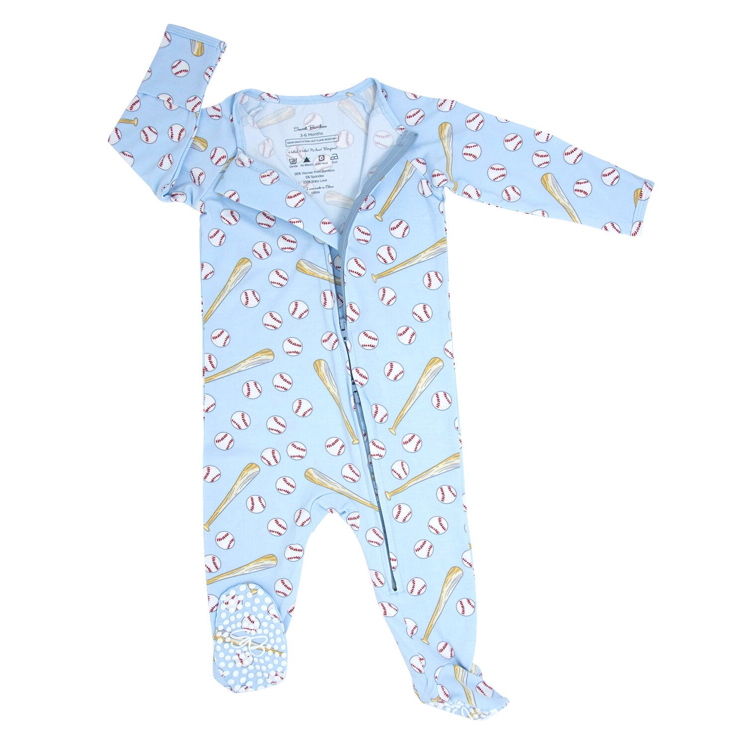 Playful Monkeys Zipper Footie main image 0