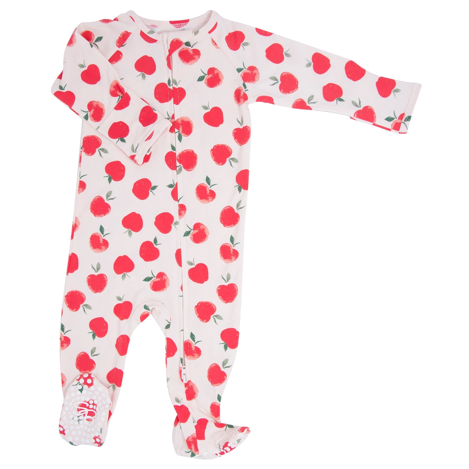 Bamboo Footies with Two Way Zipper (Deer Forest Print)