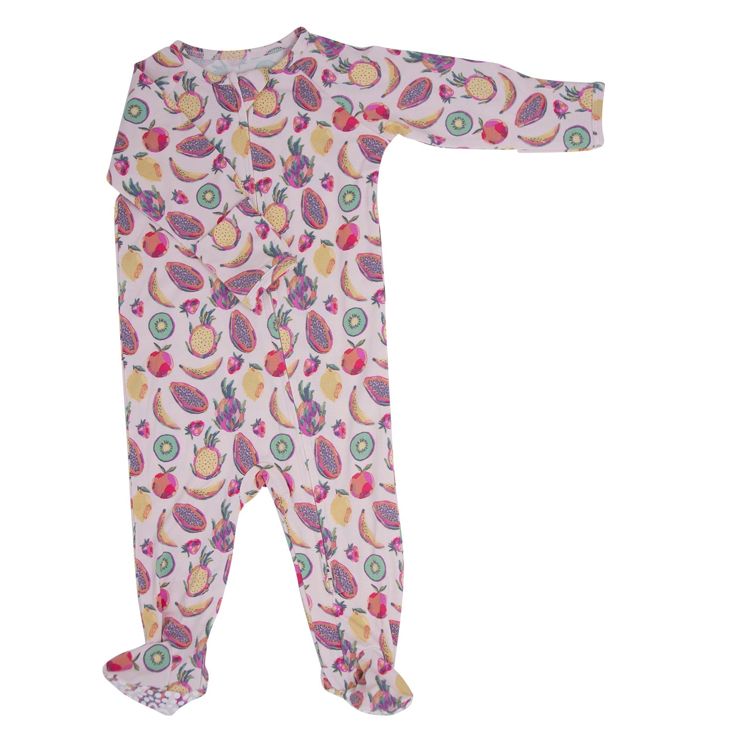 Magnolia Baby Sweet Sailing Embroidered Zippper Footie