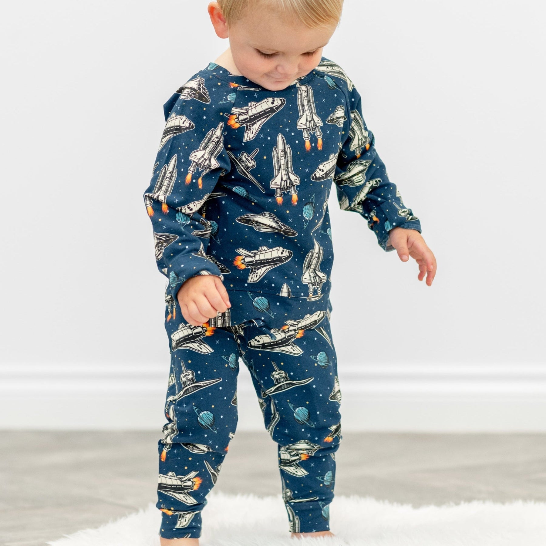 Deep In Orbit Crew Neck Jogger Set Crew Neck Jogger Sets sweetbambooclothing