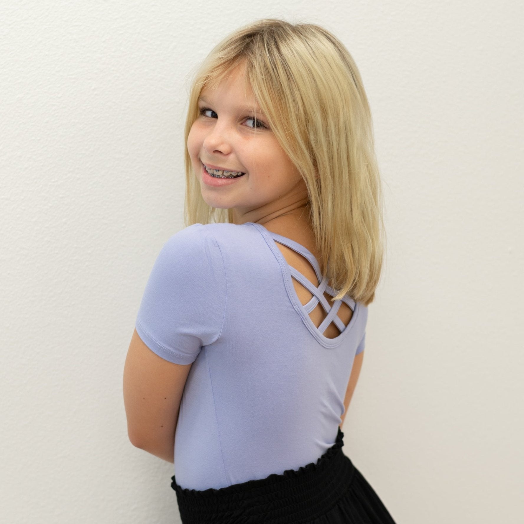 Girl's Short Sleeve Bodysuit