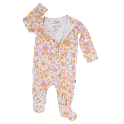 Ruffle Footie Footies sweetbambooclothing