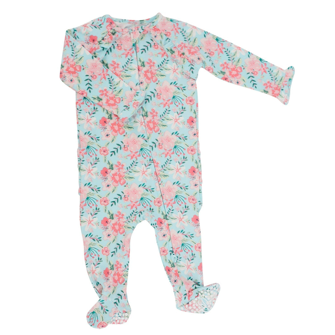 Floral buy Ruffle Footie