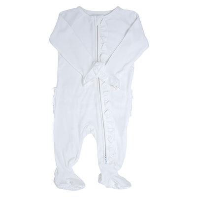 Ruffle Footie Footies sweetbambooclothing