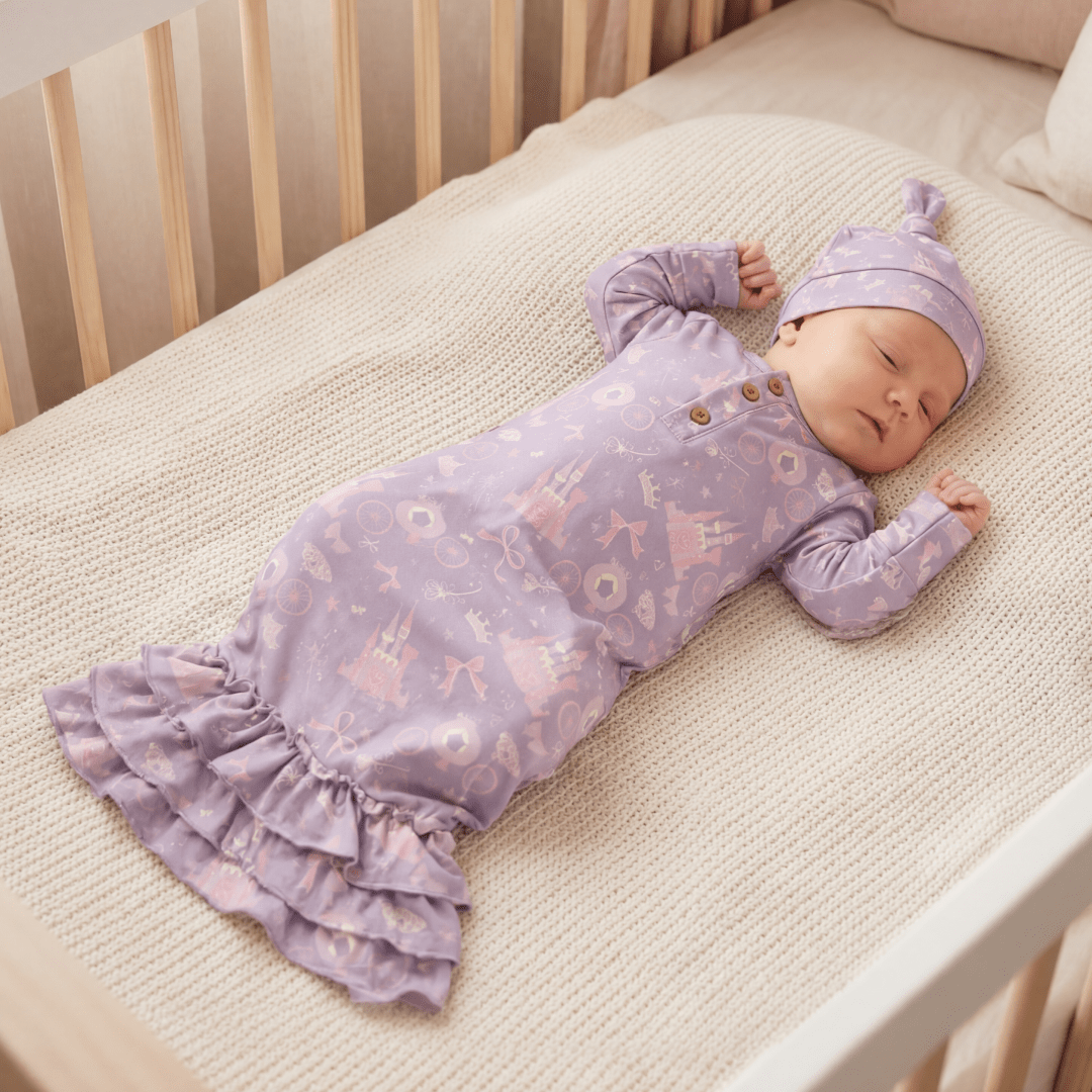 Ruffle Receiving Gown - Princess– Sweet Bamboo