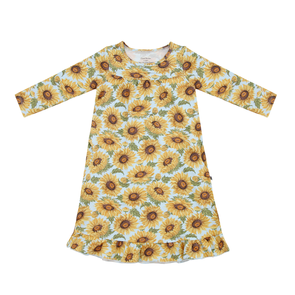 boho sunflower dress Sammy's Color:sky feminine shape dev-position-new-dresses:number:25 Valley Sheer Maxi Dress