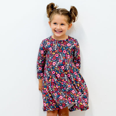 Swirly Girl Dress sweetbambooclothing