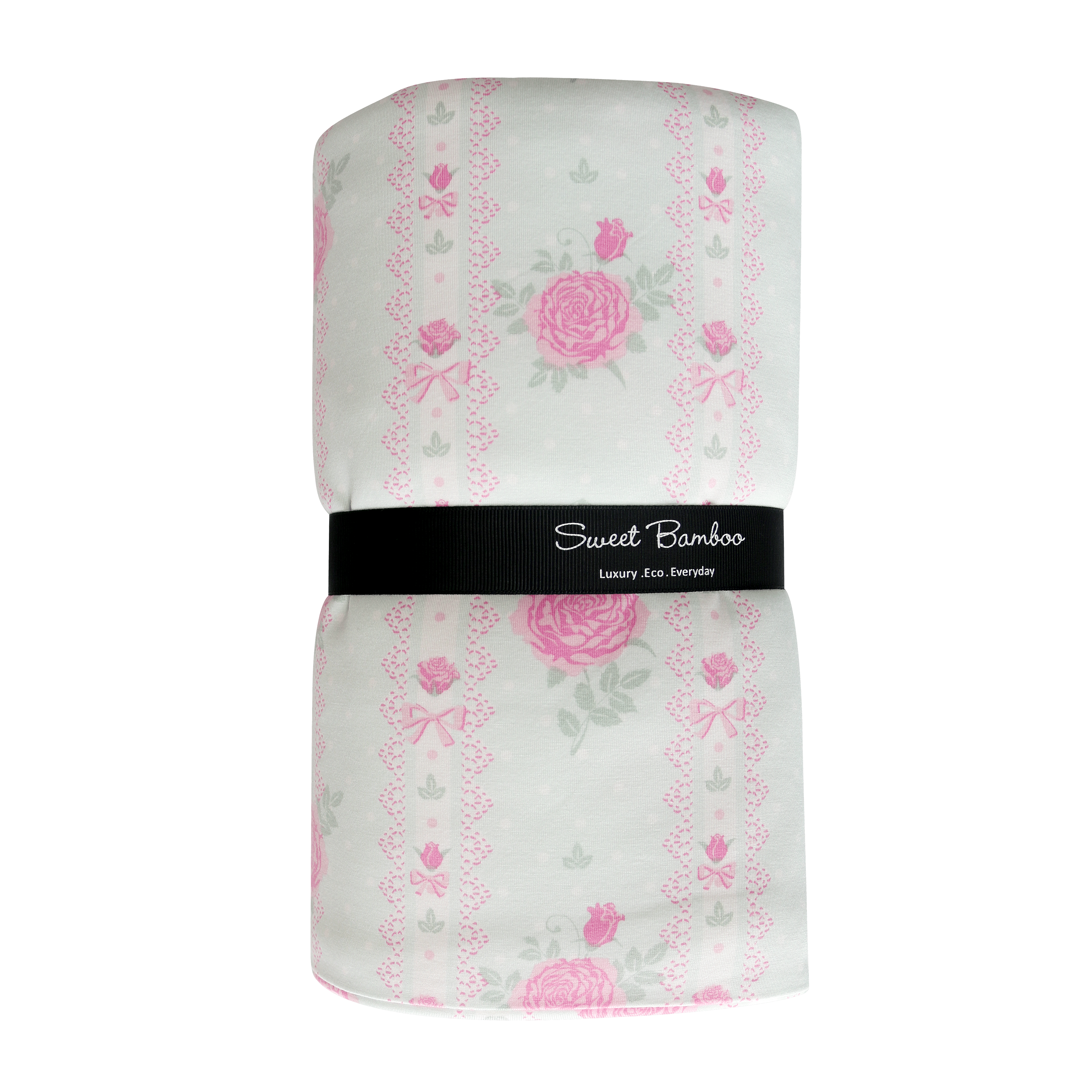 Toddler Cloud Blanket Roses and Lace– Sweet Bamboo